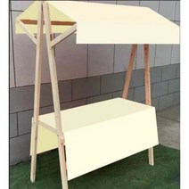 행사 마트 간식 매대 이동식 매대 진열대 가판대, 999, 베이지 접이식 150 60 200cm
