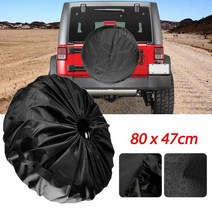 타이어 커버 보관 범용 자동차 SUV 케이스 80x47cm 스페어 휠 백 스토리지 토트 Rv 보호, [01] Black, 01 Black