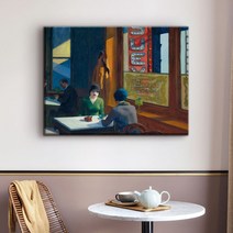 더 아트 컴퍼니 에드워드 호퍼 명화그림 인테리어 액자 36종, 9. EH-한밤의 담소