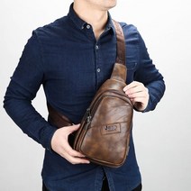 남자 힙색 남성 브랜드 물병 남자가죽 패션 추천