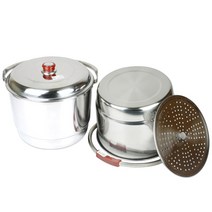 업소용 다용도 스텐 들통 찜기겸용 곰솥 빨래솥 찜솥, 없음, 5호(34.5cm)