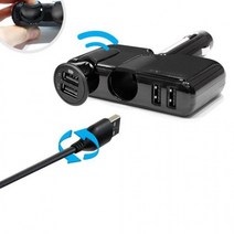 1+1 차량용 멀티 소켓 2구 실리콘 시가잭 충전기 USB 멀티시가잭 용시가잭 시거잭 용품, 상세페이지 참조
