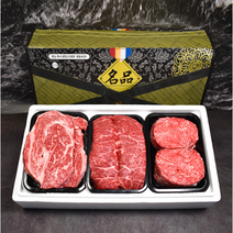 [소담어반] 투뿔 한우 추석 선물세트 고급선물포장 1++ 소고기 꽃등심 횡성 마장동 구이용 모듬, 3호, 1박스