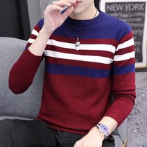 남성 라운드넥 니트 데일리 캐주얼 댄디룩 하늘비즈 A11 F331T506