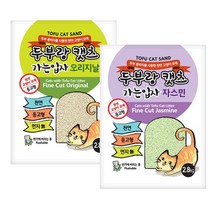 두부랑 캣츠 가는입자 7L 고양이 두부모래, 오리지널×1개