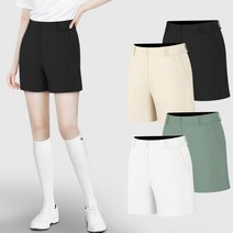 여성 3부 반바지 밴딩 스판 면반바지 여자 골프반바지 골프웨어 골프연습복 골프복 빅사이즈