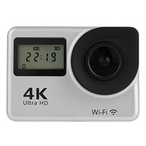 유프로 프리미엄 4K 방수 가성비 액션캠 자전거 오토바이 블랙박스, 실버, 8GB