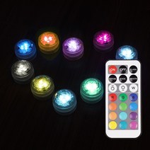 보오누 미니 RGB LED 전구 무선 조명 & 리모콘 KN-10007, 리모콘 1개