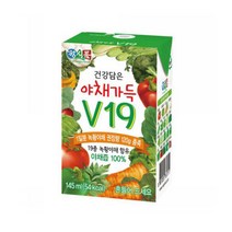 베지밀 애플망고두유 190ml x 48팩, 건강담은 야채가득 V19 145ml x