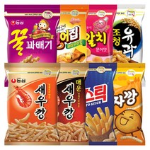 농심 대용량 스낵 지퍼백 새우깡 포스틱 꿀꽈배기 자갈치 오징어집 조청유과 감자깡, 오징어집 260g