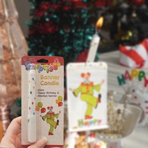 삐에로초 케이크토퍼 특이한생일초, 상세페이지 참조