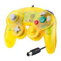 NGC 컨트롤러 용 USB 유선 핸드 헬드 조이스틱 Nintend Controle Gamepad, Transparent Orange, 한개옵션1