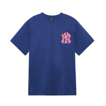팝아트 그래픽 오버핏 반팔 티셔츠 NY L.Navy