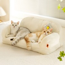 강아지 포토존 고양이 의자 클라우드 소파 꽃방석 침대 가구 소형견 중형견, 체커보드-싱글사이즈
