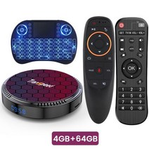 Transpeed-안드로이드 12 Allwinner h618 TV 박스 듀얼 와이파이 6 100M LAN 6k 3D BT5.0 OTA 32G 64G 128G 미디어 플레이어 셋톱, 10 64GG10Gkeyborad_01 미국 플러그