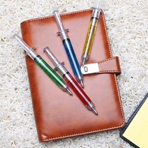 팬시 주사기 볼펜 10p 세트 필기용품, 없음
