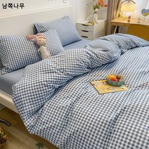 도매 캐릭터 4종 세트 ins 바람 침대 시트 이불 커버 여름 학생 기숙사 싱글 이불 커버 싱글 침구