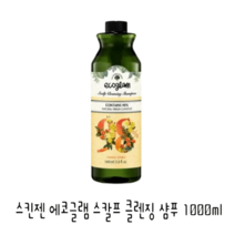 스킨젠 에코글램 스칼프 클렌징 샴푸 1000ml (트윙클 시트러스), 1000ml × 2개