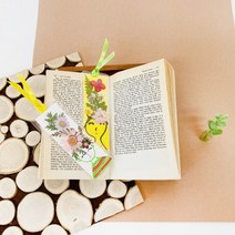 압화 책갈피 북마커 만들기 키트, 4인용