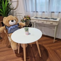 에브랏테크 백색 원형테이블 티테이블 높은테이블 카페테이블 600/700, 백색 700 ( 다리 : 700mm)