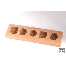 다식판 원목 다식틀 떡도장 명절떡 약과 떡틀 떡문양틀 5 구멍 작은 꽃 나무 월병 베이킹 금형과자 케이크 금형 인쇄 주방 도구