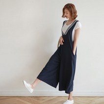 케이트 앞뒤 브이넥 점프수트 원피스