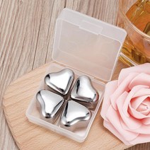 UBP905463Well 안 녹는 얼음 아이스큐브 4p(하트) 녹지않는 스텐얼음