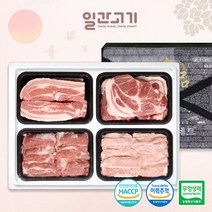 [일간고기]무항생제 한돈선물세트 7호 1.6kg (삼겹/목살/가브리/항정)