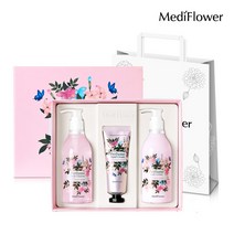 [메디플라워]로맨틱 홀리데이 바디케어 세트+쇼핑백, 선물포장:선택안함