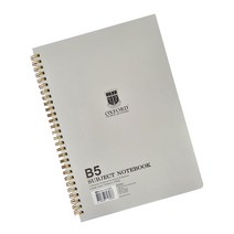옥스포드 3500 서브젝 절취 B5 좌철 스프링노트, 블루/레드/그레이 색상 랜덤