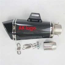 범용 3651mm 오토바이 배기 장치 Dbkiller 스티커 또는 레이저 로고 머플러 포함 Z900 GSXR1000 SV650 R6 R3 ZX6R ZX10 MT07 용, carbon laser logo