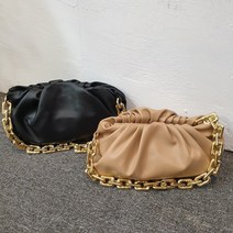 심플한 만두백 만두여성클러치 크로스 골드체인숄더백