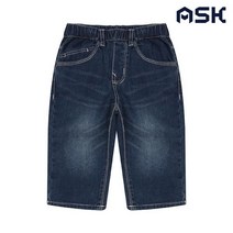 에스크 주니어 여아 통 고무줄 7부 제깅스
