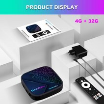 HAKO 프로 스마트 TV 박스 구글 인증 24G 5G 와이파이 BT50 4K DDR4 안드로이드 11 미디어 플레이어 대 Mecool km7 플러스 Amlogic S905Y4, 2.미국 플러그  4G 32G