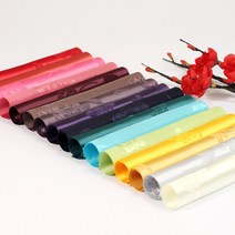 전통양단 모음 한복원단 테이블보, 전통양단(진보라색)