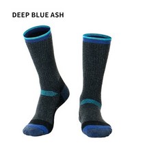 1 쌍 메리노 양모 열 양말 겨울 소프트 스키 하이킹 스포츠 야외 스노우 보드 Thermosock 남성 여성 기모 유지, [02] L(39-43), [02] dark blue