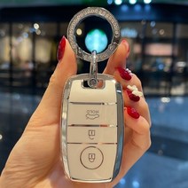 자동차키커버 bmw520키케이스 벤츠e220키홀더 TPU 3 버튼 자동차 원격 키 커버 케이스 홀더 체인 기아 옵, 15 B white O