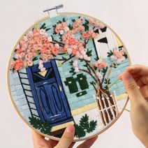 집에서할수있는취미 DIY 프랑스 자수 패키지 스티치북