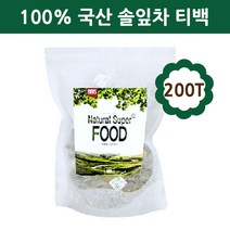 솔잎 차 티백 100% 국내산 건조 소나무 말린 솔순 잎 분말 가루 티 비타민 항산화 테르펜 터미놀렌 루틴 혈관 혈행 체지방 복부 뱃살 관리, 100g, 2개