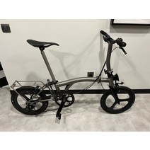 티타늄 자전거 mtb 티타늄-DX Brompton T/P 라인 용 후면 랙, 02 Black