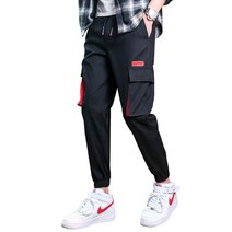예스라인 trend 밴딩 카고 조거팬츠 남자조거팬츠 조거바지 카고바지 남성용