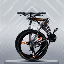 의풍인스 BUBA MTB자전거 경량 21속 24인치 26인치 접이식자전거 ZXC02, 화이트 블루_21단_26인치[육발 에어로]