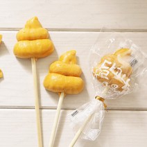 응가 달고나 (소10개) 막대 사탕 캔디 선물, 단품