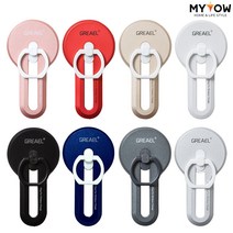 그리엘 핸드폰 슬라이드 스마트 그립링 촬영 악세서리 [315EA.67C887], 1, 레드, 본상품선택