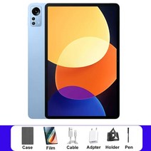 2023 패드 6 프로 태블릿 안드로이드 스냅드래곤 870 4G 5G 듀얼 SIM 카드 LTE 전화 통화 GPS 노트북 블루투스 와이파이 탭 P, 없음, 3.파란 - 8GB 256GB
