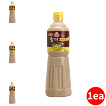 맛있는 참깨 드레싱 양념 소스 1 040g 양상추 샐러드 딥소스 sesame dressing 대용량 업소용 가정용 식자재 식재료 샤브샤브 채소 야채 다이어트 홈파티 요리용, 1개, 1040g