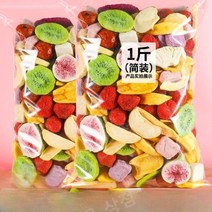 동결건조 종합과일칩 어린이간식 혼합딸기 건조과일과 야채 바삭바삭 즉석섭취 250g 500g 봉지, O.순수과일60gX2봉지6종[나눔팩]