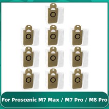 여과포 공조기 필터 메인 사이드 브러시 Hepa 필터 스트레이너 걸레 천 Proscenic M7 Max / M8 Pro 먼지, 12 Set L