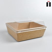 종이트레이 샌드위치 케이스 DRP 36호 정사각 크라프트 500개 1세트