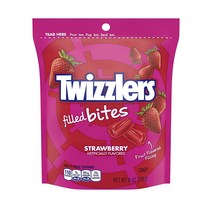 트위즐러 Twizzlers 필드 바이트 딸기 맛 사탕 캔디 저지방 226g, 기본